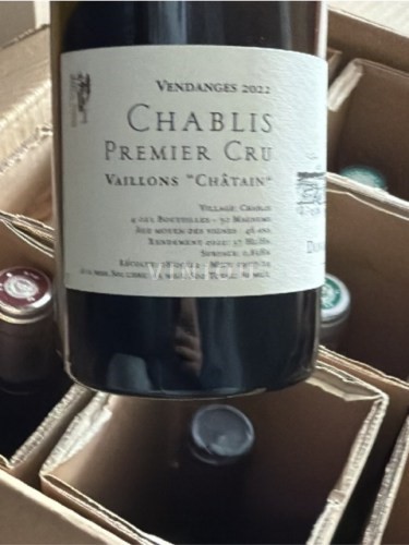 Borgogna Chablis Premier Cru Premier Cru Vincent Dauvissat Vaíllons Chablís 1er Cru 2022