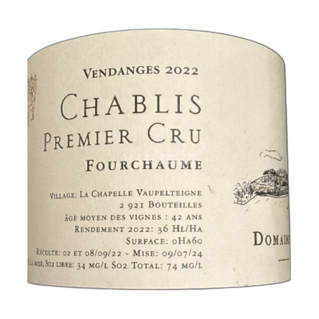 Burgundsko Chablis Premier Cru Domaine Jean Dauvissat Chablis 1er Cru 'Fourchaume' 2022