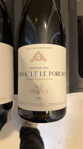 Burgundsko Meursault Premier Cru MJ Tricot Meursault 1er Cru 'Le Porusot' Blanc 2021