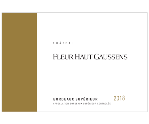 Bordoja Bordeaux Supérieur Château Fleur Haut Gaussens 2018