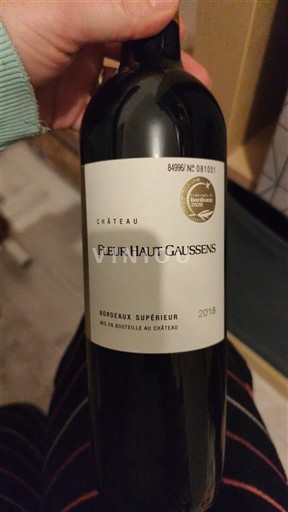 Bordeaux Bordeaux Supérieur Château Fleur Haut Gaussens 2018