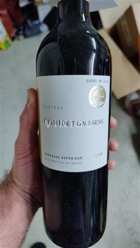 Burdeos Bordeaux superior Château Fleur Haut Gaussens 2018