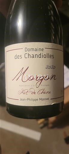 Beaujolais Morgon Domaine S Chandiolles Fût de Chêne 2020