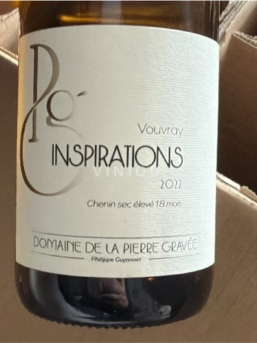 Loirevallei Vouvray Domaine La Pierre Gravée Inspirations Vouvray 2022