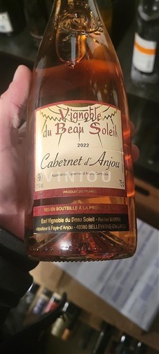 Loire Valley Cabernet d'Anjou Vignoble du Beau Soleil 2022