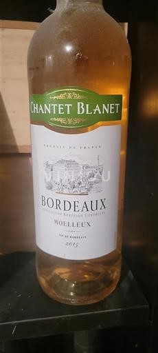 Burdeos Bordeaux Chantet Blanet Sin añada