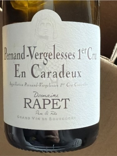Burgundi Pernand-vergelesses Premier Cru Domaine Rapet Pernand-Vergelesses en Caradeux 2021