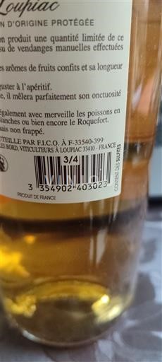 Bordeaux Loupiac F.I.CO 2022