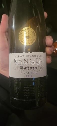 Elzas Pinot grigio Grand Cru Wolfberger 2013