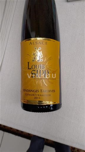 Alsacia Vendanges Tardives Louis Sipp Vendanges Tardives Gewurztraminer 2015