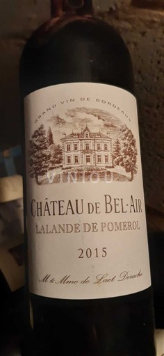 Bordeaux Lalande-de-Pomerol Château Bel-Air 2015