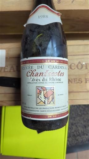 Valle del Ródano Côtes del Ródano Chantecôtes du Cardinal 1988