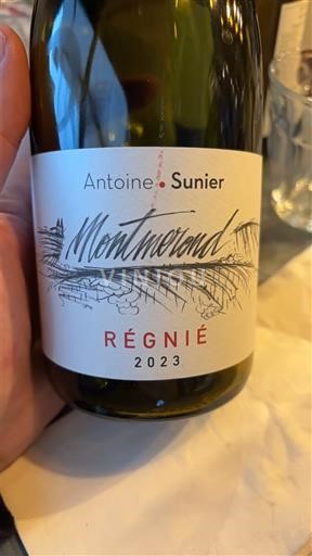 Beaujolais Régnié Antoine Sunier Montmerond 2023