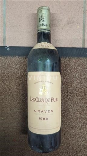Bordeaux Graves Les Clés du Pape 1988