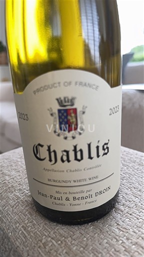 Bourgogne Chablis Jean-Paul & Benoît Droin 2023 2023