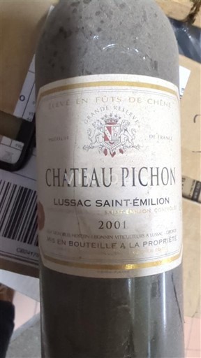 Bordeaux Lussac-saint-émilion Château Pichon 2001