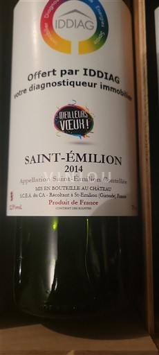 Bordeaux Saint-Émilion S c e a du CA 2014
