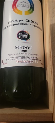 Bordeaux Médoc Les Vignerons Uni-Médoc 2010