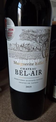 Bordeaux Graves-de-vayres Château Bel-Air Marguerite Eiffel 2019