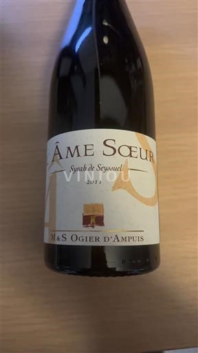 Alpit ja Rhônen maat Rhodanien rinteet M & S Ogier d'Ampuis Âme Sœur 2011