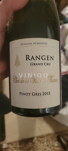 Alsace Grand Cru Domaine Schoffit Clos de la Ville de Thann 2015
