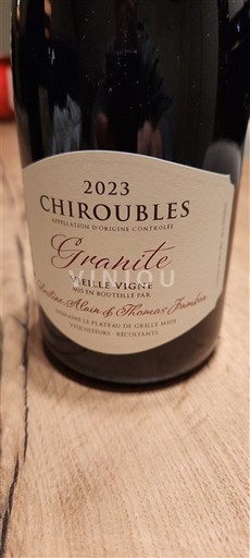 Beaujolais Chiroubles Domaine Alain & Thomas Jambon Granite Vieille Vigne 2023