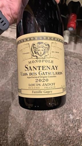 Bourgogne Santenay Louis Jadot Clos des Gatsulards 2020