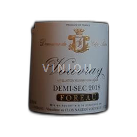 Loiren laakso Vouvray Philippe Foreau Clos Naudin - Vouvray Demi-Sec 2018