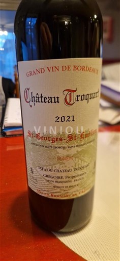Bordeaux Saint-Georges-Saint-Émilion Château Troquart 2021