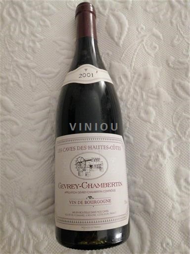 Bourgogne Gevrey-chambertin Les Caves des Hautes-Côtes 2001