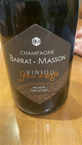 Champanhe Barrat-Masson Grain d'argile 2021