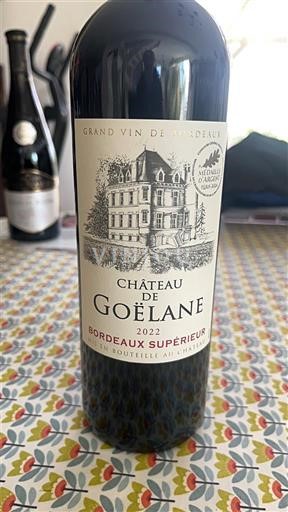 Bordeaux Bordeaux supérieur Château Goëlane 2022