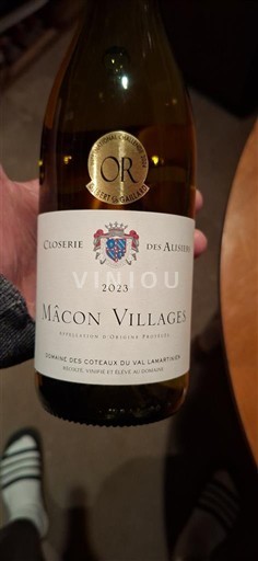 Burgundi Mâcon ja Mâcon-kylät Domaine S Coteaux du Val Lamartinien Closerie des Alisiers 2023