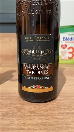 Alsacia Vendanges Tardives Wolfberger Vendanges Tardives Gewurztraminer 2014