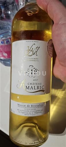 Roussillon Muscat de Rivesaltes Château Malric 2017