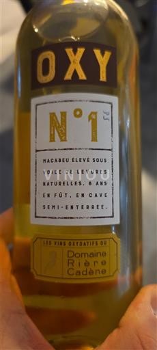 Languedoc og Roussillon Catalansk skråning Domaine Rière Cadène OXY N°1 Ikke årgangsbestemt