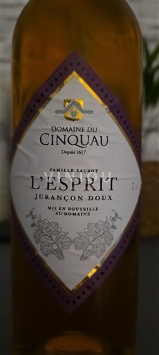 Sydvestfrankrig Jurançon Domaine Cinquau L'Esprit 2014