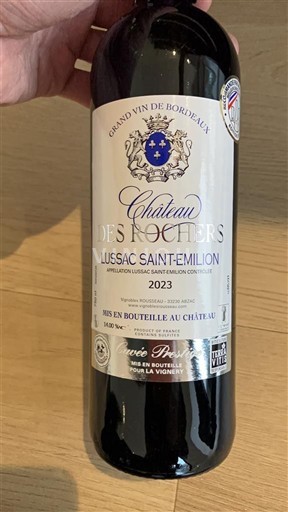 Bordéus Lussac-Saint-Émilion Château S Rochers Prestige 2023