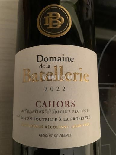 Sud-Ouest Cahors Domaine La Batellerie 2022
