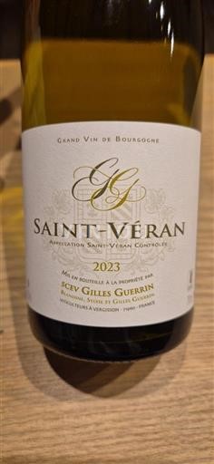 Borgonha Saint-Véran Gilles Guerrin 2023