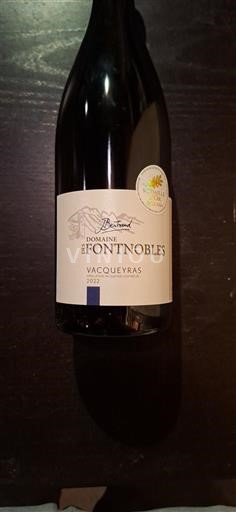 Rhônen laakso Vacqueyras Domaine S Fontnobles 2022