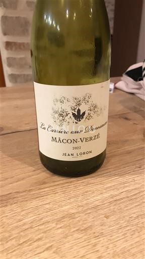 Burgundi Mâcon ja Mâcon-kylät Jean Loron La Carrière aux Dinosaures 2022