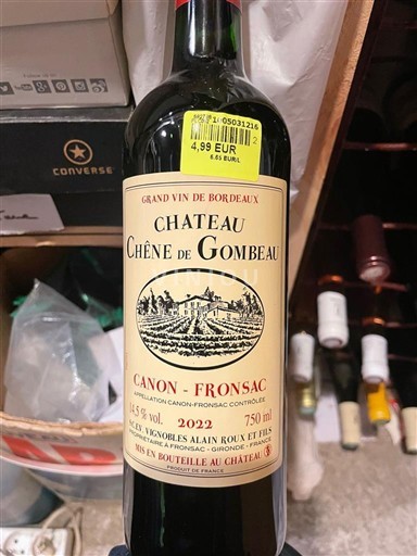 Bordeaux Canon-Fronsac Château Chêne de Gombeau 2020