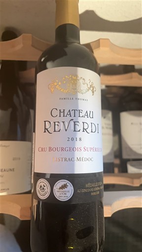 Bordeaux Listrac-Médoc Cru Bourgeois Supérieur Château Reverdi 2018
