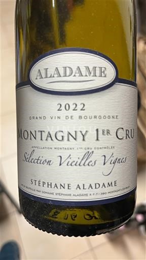 Bourgondië Montagny Premier Cru Stéphane Aladame Sélection Vieilles Vignes 2022