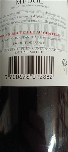 Bordeaux Médoc Château Des Tourelles C 2021