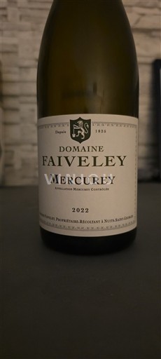 Bourgogne Mercurey Domaine Faiveley 2022