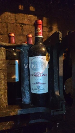 Bordeaux Côtes-de-Bordeaux Château Les Bertrands prestige élevé aux fût de chêne 2018