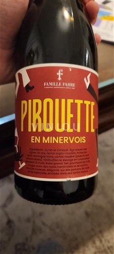 Languedoc Minervois Famille Fabre Pirouette 2022