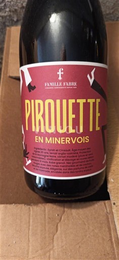 Languedoc Minervois Famille Fabre Pirouette 2022